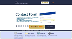 Desktop Screenshot of cloudcontactforms.com