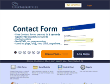Tablet Screenshot of cloudcontactforms.com